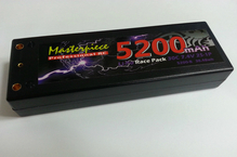 Masterpiece Li-Po Race Pack 7.4V 2S1P 30C-5200mAh Hard Case (#520030)